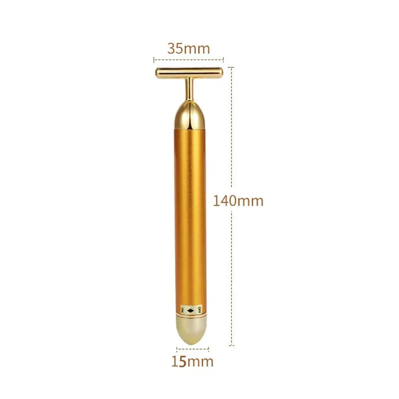 24K Gold Vibrating Face Lift Roller