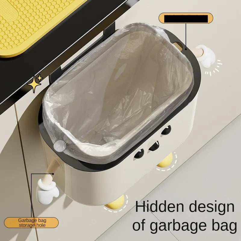 Wall-Mounted Kitchen Trash Can