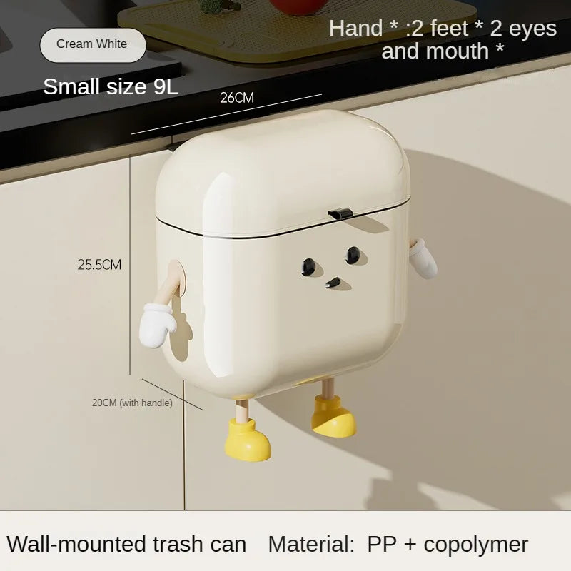 Wall-Mounted Kitchen Trash Can