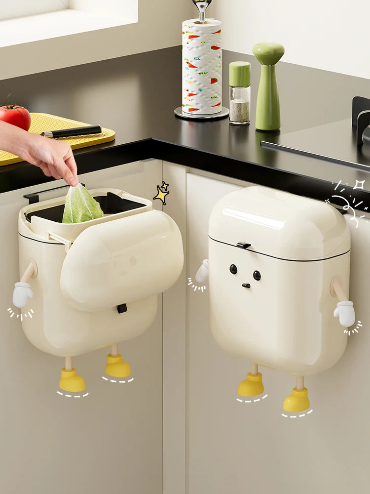 Wall-Mounted Kitchen Trash Can
