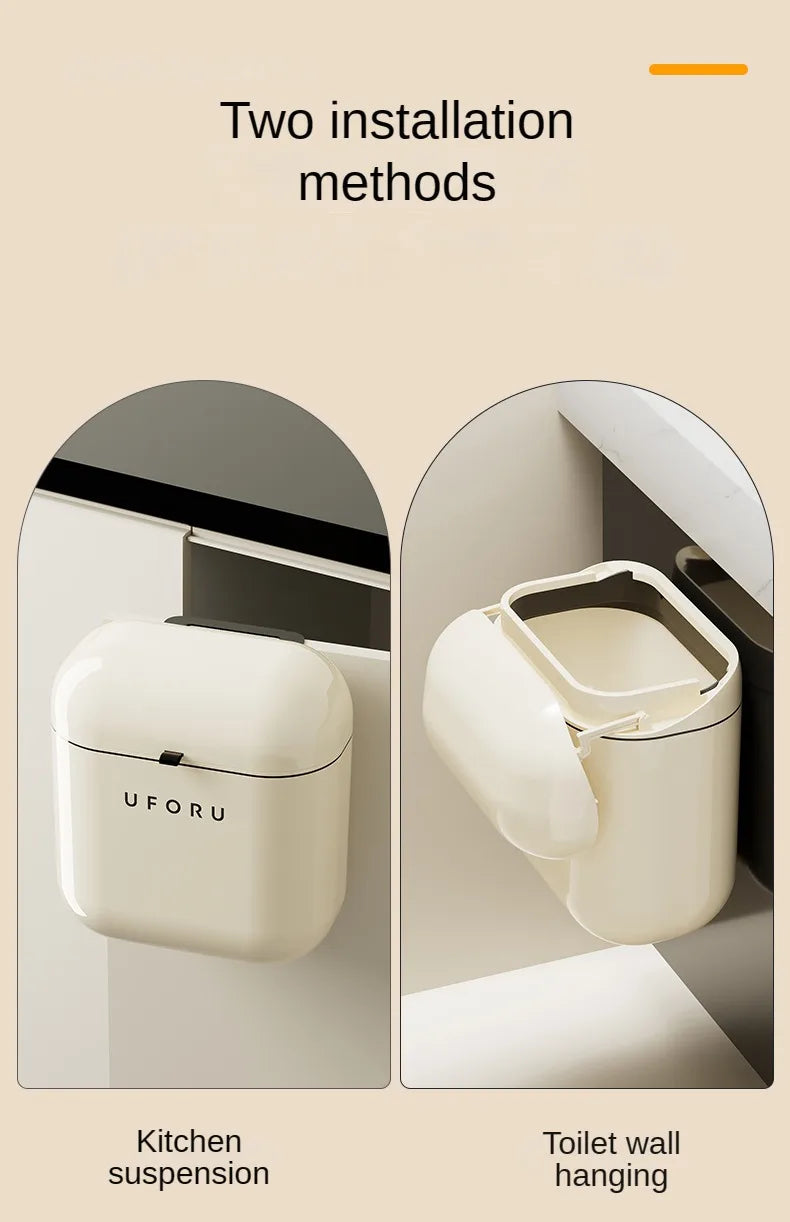 Wall-Mounted Kitchen Trash Can