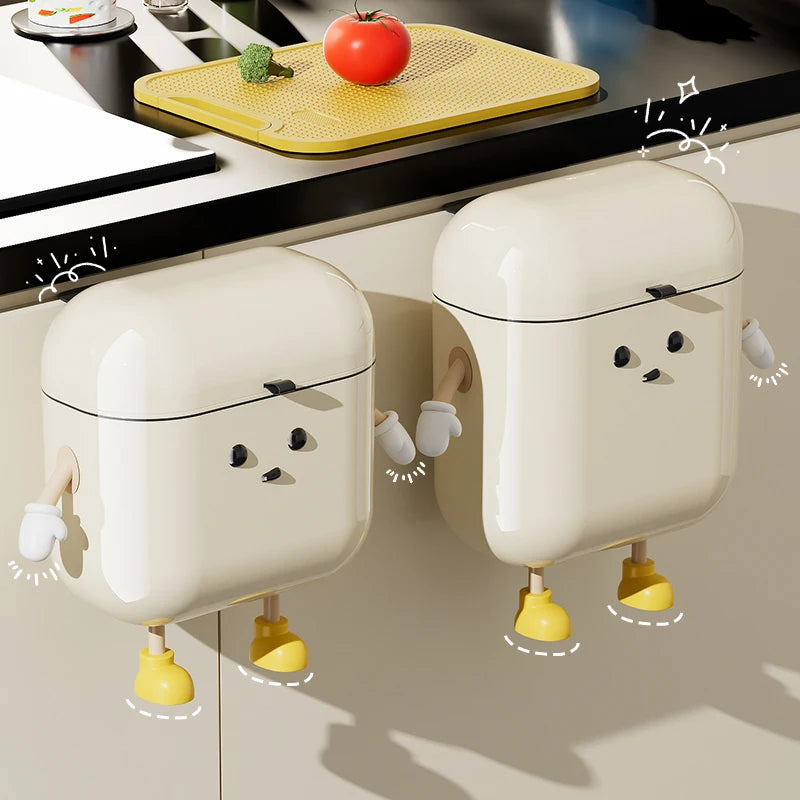 Wall-Mounted Kitchen Trash Can