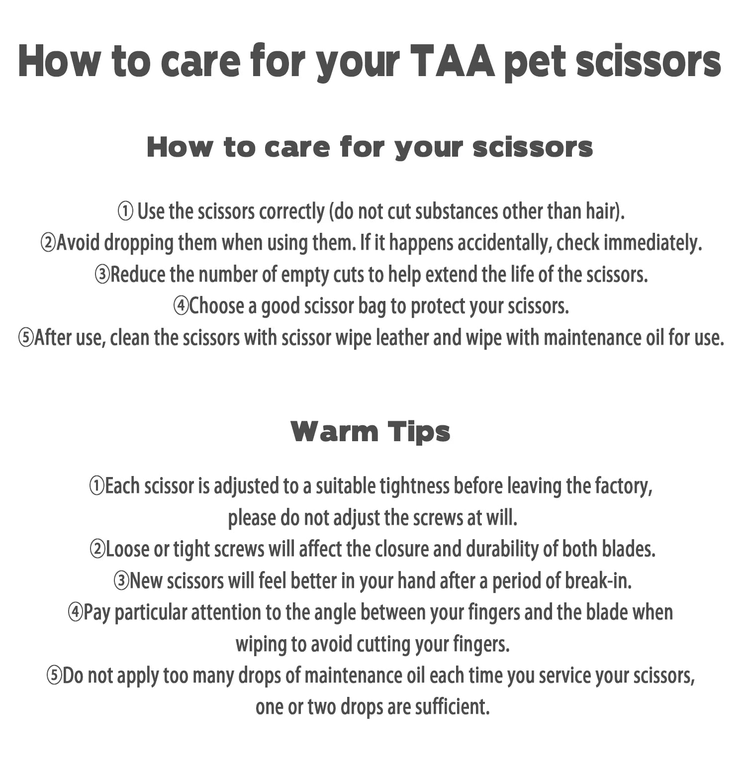 Professional Pet Grooming Scissors Set