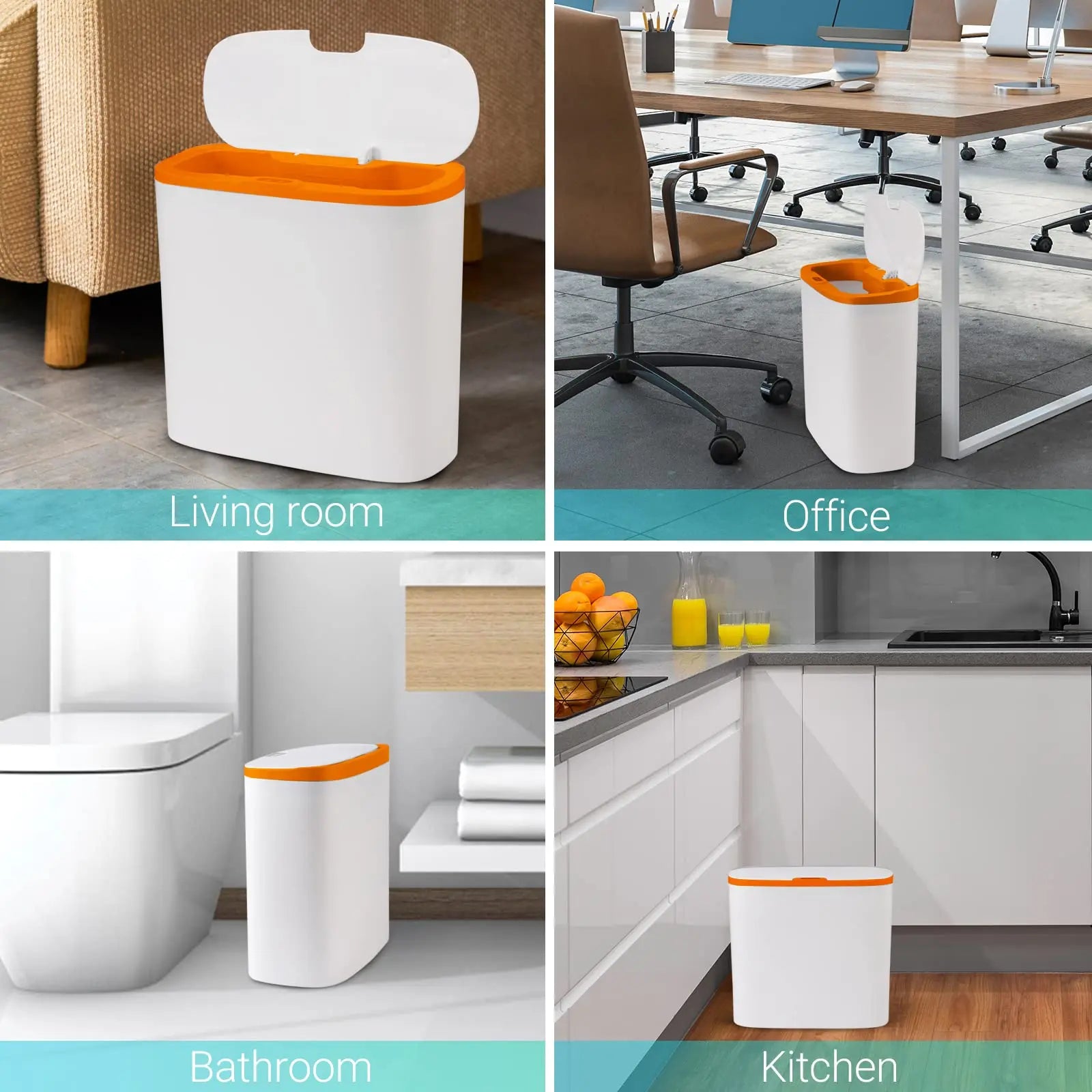Touchless Motion Sensor Slim Trashcan