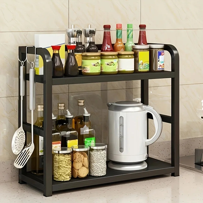 Two-Tier Rustproof Metal Kitchen Shelf