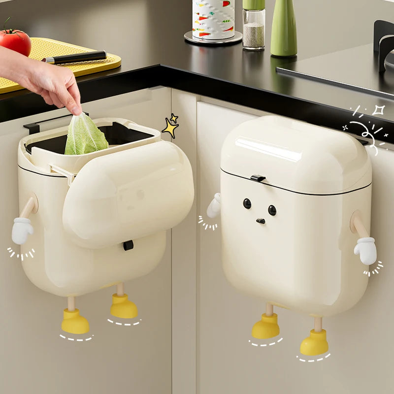 Wall-Mounted Kitchen Trash Can