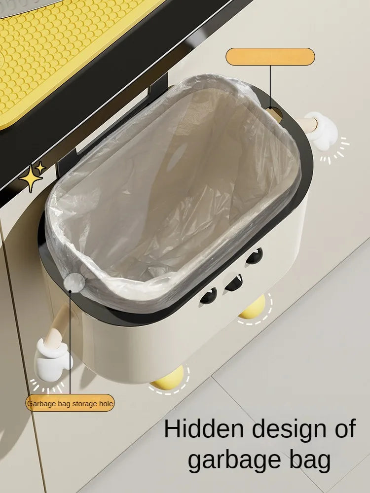 Wall-Mounted Kitchen Trash Can
