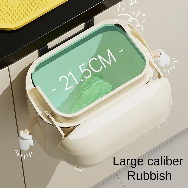 Wall-Mounted Kitchen Trash Can