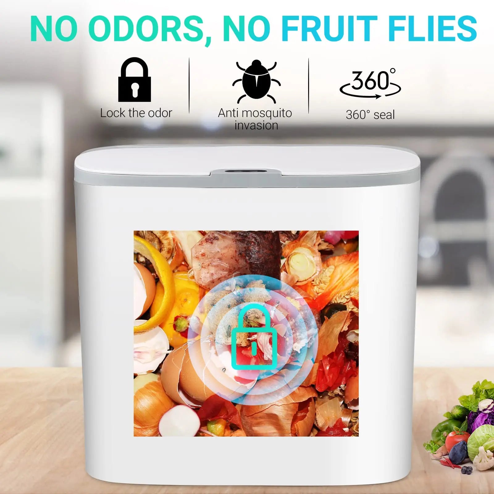 Touchless Motion Sensor Slim Trashcan