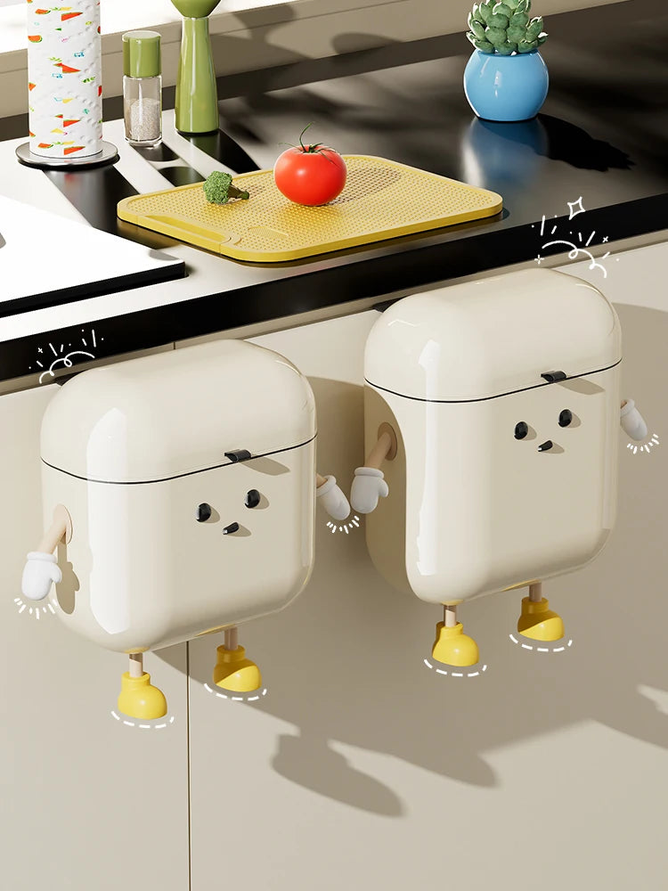 Wall-Mounted Kitchen Trash Can