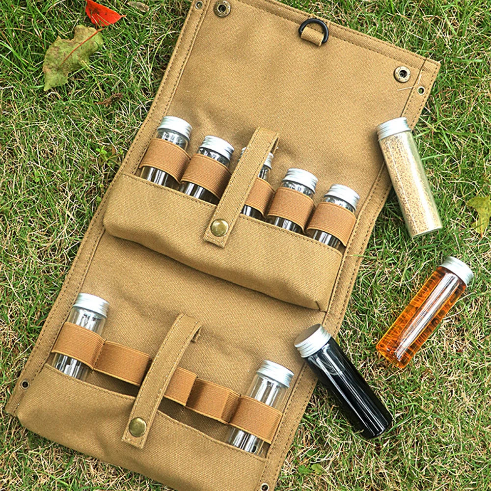 Canvas BBQ Spice Storage Bag