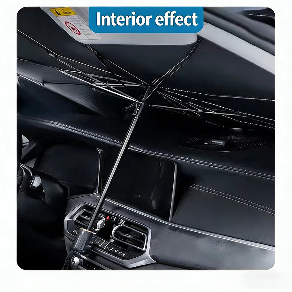 Car Sunshade Umbrella Foldable Universal Front Windshield Sun Visor UV Resistant Heat Insulating Car Window Sun Shield  ﻿