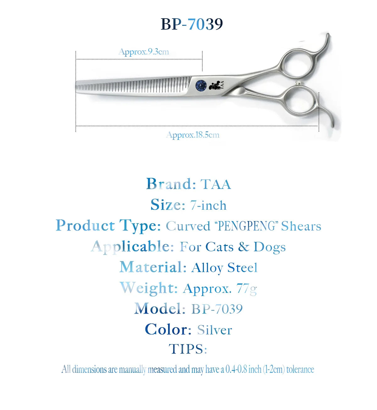 Professional Pet Grooming Scissors Set