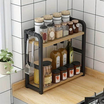 Two-Tier Rustproof Metal Kitchen Shelf