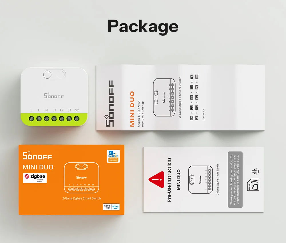 SONOFF Zigbee Dual-Gang Smart Switch