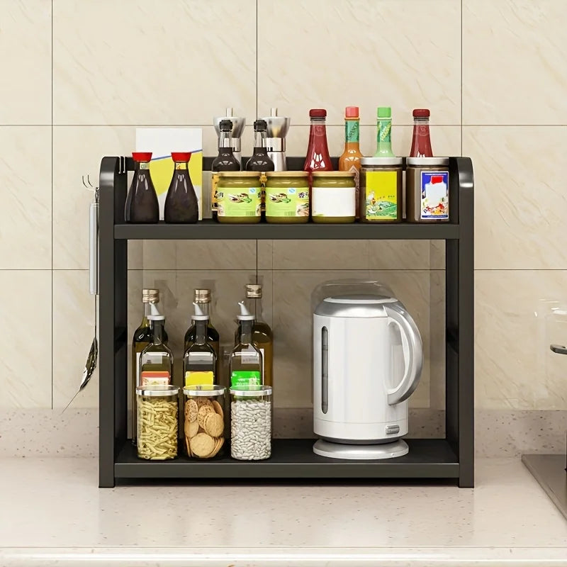 Two-Tier Rustproof Metal Kitchen Shelf