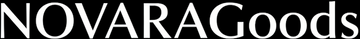 NOVARAGoods Logo - Black Background White Text